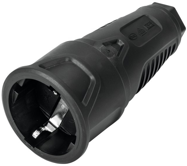 PC ELECTRIC Safety Connector Rubber bk