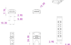 Conector bandă led Eurolite LED Strip flexible Connector 3Pin 10mm