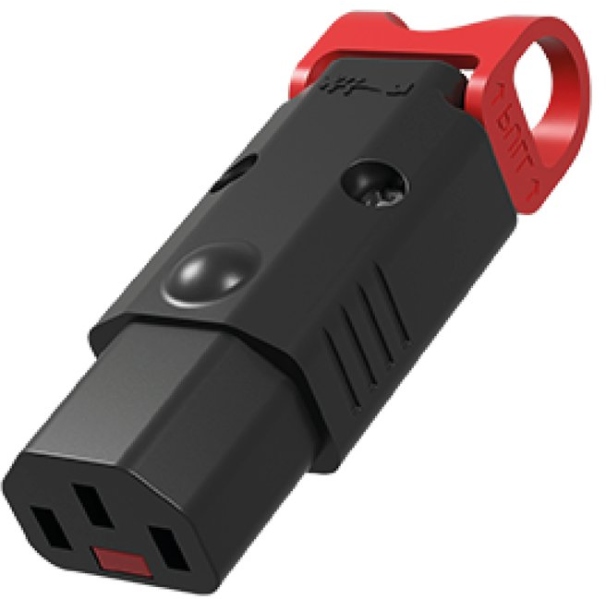 P&H London IEC socket rewireable locking straight