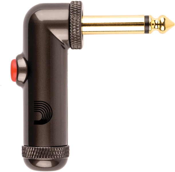 Daddario Solderless 1/4'' Right Angle Plug w/ Latching Switch