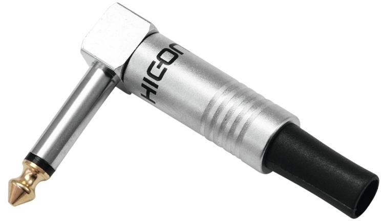 Hicon Jack plug 6.3 mono 90° HI-J63MA01