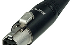 Conector mini XLR mama cu 4 pini Neutrik Rean RT4FC-B