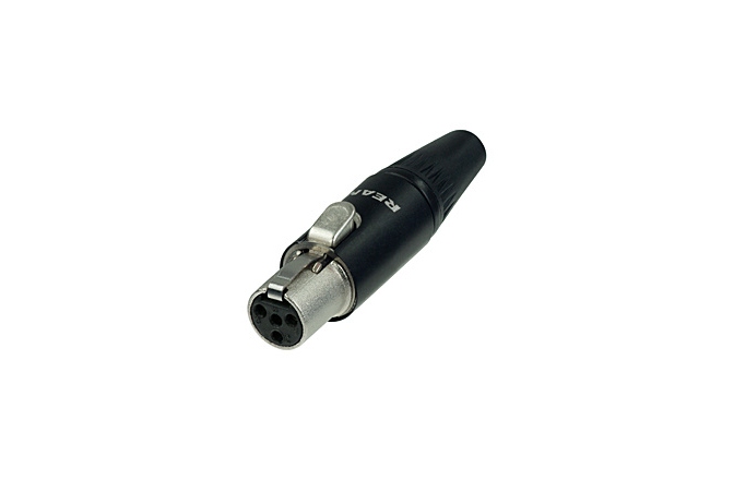 Conector mini XLR mama cu 4 pini Neutrik Rean RT4FC-B