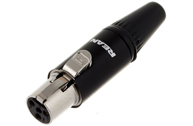 Conector mini XLR mama cu 4 pini Neutrik Rean RT4FC-B