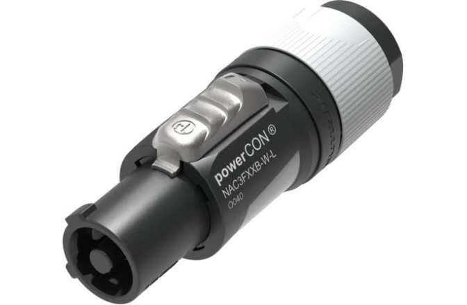 Conector Powercon Neutrik NAC3FXXB-W-L Powercon Out