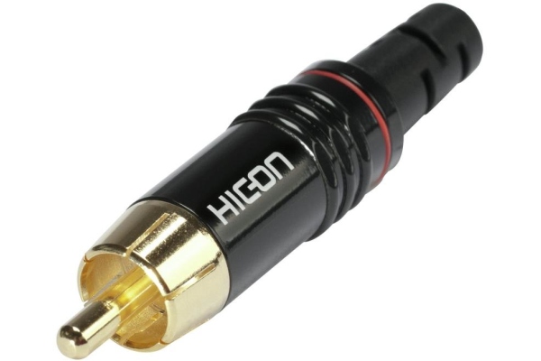 Hicon RCA plug HI-CM06-RED