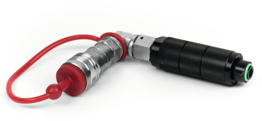 TCM FX CO2 Bottle to Hose 90 degree Quick Connector