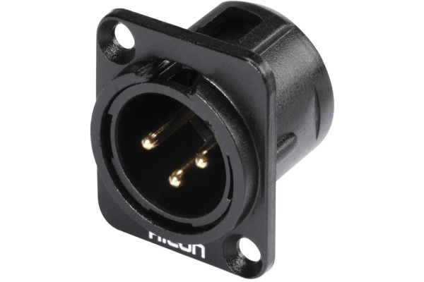 Hicon XLR mounting plug 3pin HI-X3DM