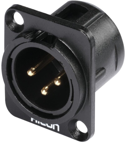 Hicon XLR mounting plug 3pin HI-X3DM