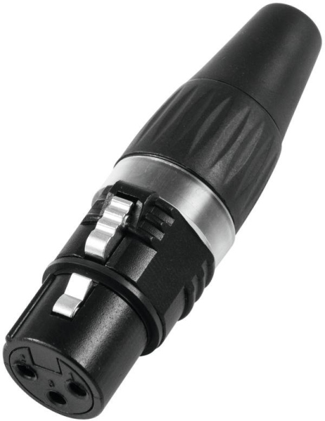 Hicon XLR plug 3pin HI-X3CF-BLK