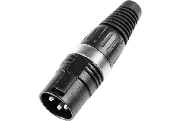 Hicon XLR plug 3pin HI-X3CM-BLK