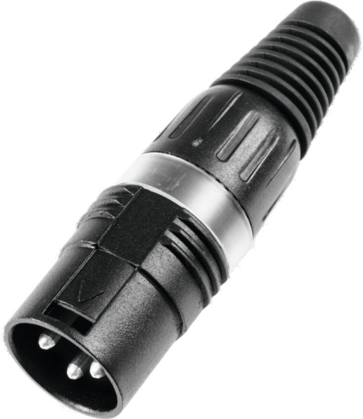 Hicon XLR plug 3pin HI-X3CM-BLK