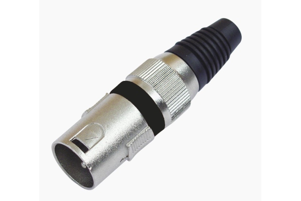 Omnitronic XLR plug 3pin bk 10x
