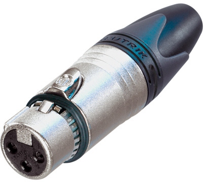 Conector XLR mama cu ecranare capacitiva Neutrik NC3FXX EMC