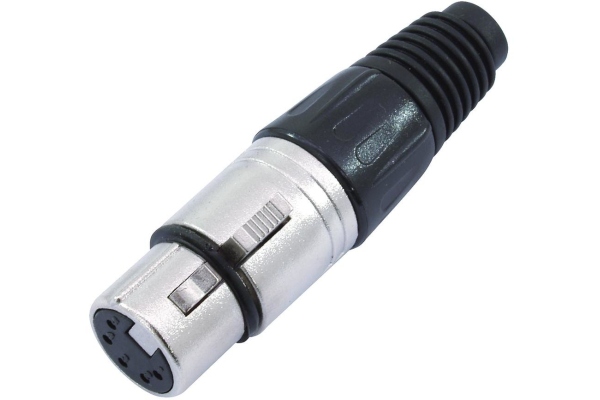 XLR socket 5pin bk