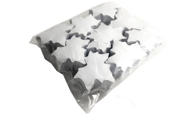 Slowfall Confetti Maple Leaves 100x100mm, white, 1kg