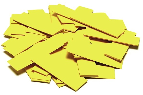 Slowfall Confetti rectangular 55x18mm, yellow, 1kg Slowfall Confetti rectangular 55x18mm, yellow, 1kg