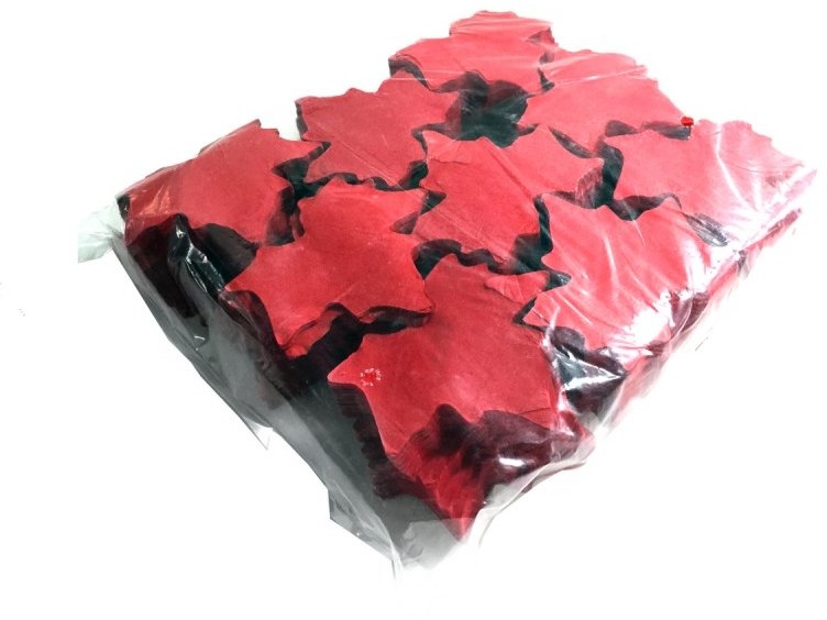 TCM FX Slowfall Confetti Maple Leaves 100x100mm, red, 1kg