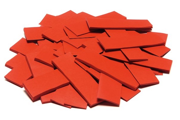 Slowfall Confetti rectangular 55x18mm, red, 1kg Slowfall Confetti rectangular 55x18mm, red, 1kg