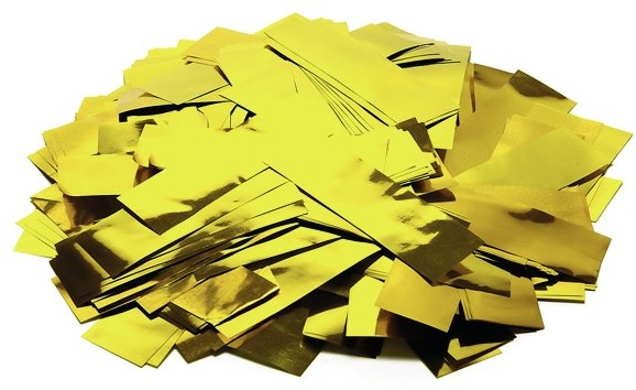 TCM FX Metallic Confetti rectangular 55x18mm, gold, 1kg