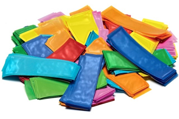Metallic Confetti rectangular 55x18mm, multicolor, 1kg Metallic Confetti rectangular 55x18mm, multicolor, 1kg