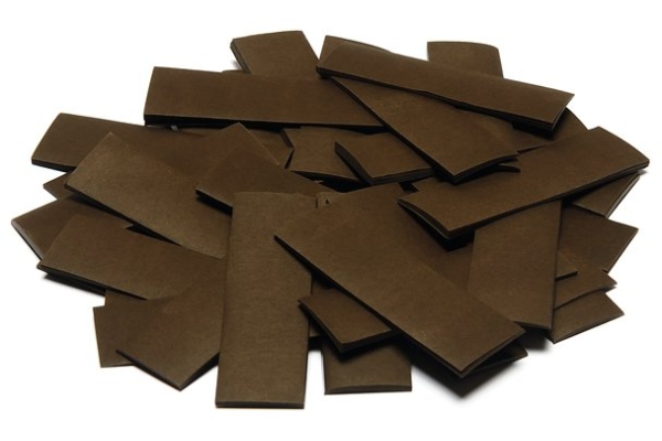 Slowfall Confetti rectangular 55x18mm, brown, 1kg Slowfall Confetti rectangular 55x18mm, brown, 1kg