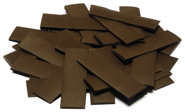 TCM FX Slowfall Confetti rectangular 55x18mm, brown, 1kg