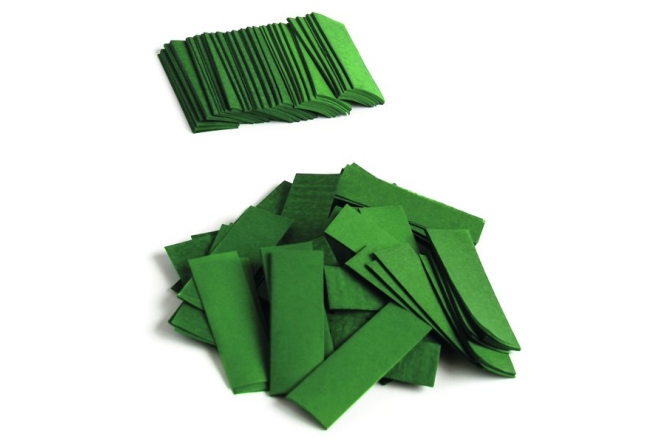 Confeti din hârtie  TCM FX Slowfall Confetti rectangular 55x18mm, dark green, 1kg