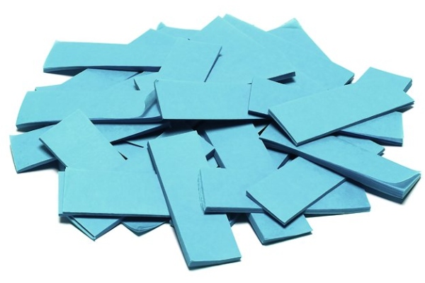 Slowfall Confetti rectangular 55x18mm, light blue, 1kg Slowfall Confetti rectangular 55x18mm, light blue, 1kg