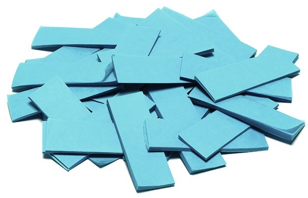 TCM FX Slowfall Confetti rectangular 55x18mm, light blue, 1kg
