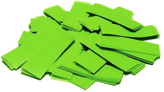 TCM FX Slowfall Confetti rectangular 55x18mm, light green, 1kg