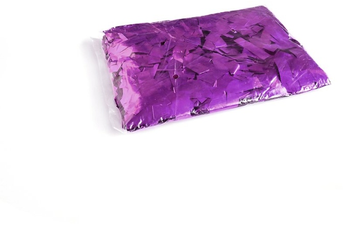 Confeti din hârtie, violet TCM FX Metallic Confetti rectangular 55x18mm, pink, 1kg