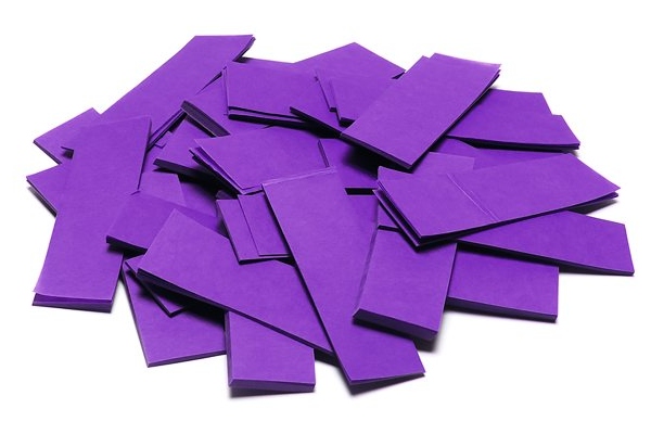 TCM FX Slowfall Confetti rectangular 55x18mm, purple, 1kg