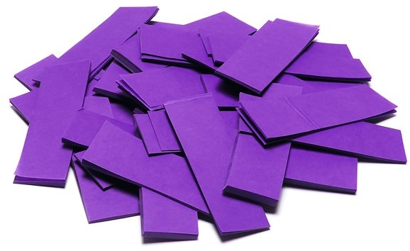 TCM FX Slowfall Confetti rectangular 55x18mm, purple, 1kg