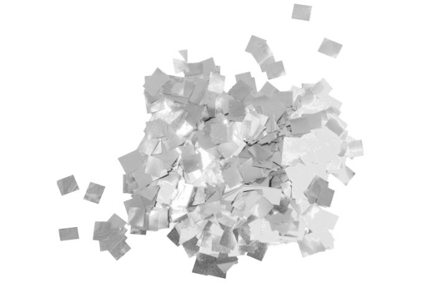 Metallic Confetti Raindrops 6x6mm, silver, 1kg