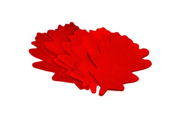Slowfall Confetti Oak Leaves 120x120mm, red, 1kg Slowfall Confetti Oak Leaves 120x120mm, red, 1kg