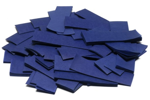 Slowfall Confetti rectangular 55x18mm, dark blue, 1kg Slowfall Confetti rectangular 55x18mm, dark blue, 1kg