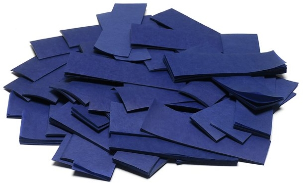 TCM FX Slowfall Confetti rectangular 55x18mm, dark blue, 1kg