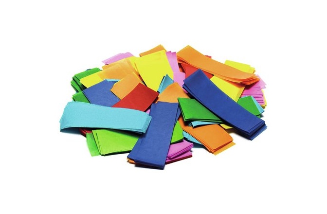 Confetti TCM FX Slowfall Confetti rectangular 55x18mm, white, 1kg