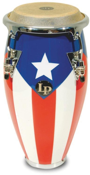 Latin Percussion Conga Mini Tunable Puerto Rican Flag