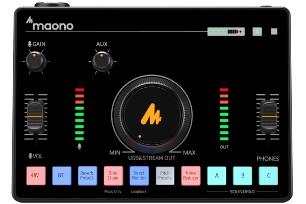 AMC2 NEO - Consola podcast, mixer și interfață audio, Bluetooth 4.2 AMC2 NEO - Consola podcast, mixer și interfață audio, Bluetooth 4.2