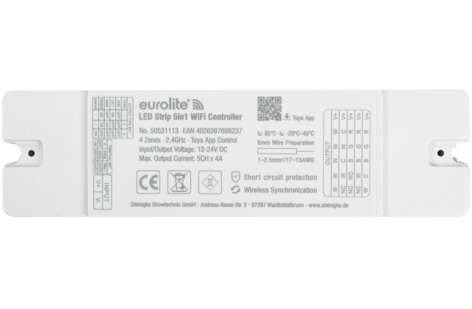 Controler WiFi Bandă LED Eurolite LED Strip 5in1 WiFi Controller