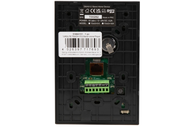 Controller DMX cu touchpad multifuncțional și software Eurolite TOUCH-512 Stand-alone Player