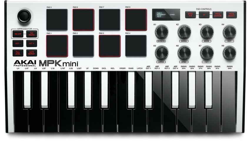 Akai MPK Mini Mk3 White