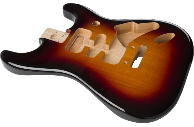 Corp de Chitară Fender Deluxe Series Stratocaster HSH Alder Body 2-Point Bridge Mount 3-Color Sunburst