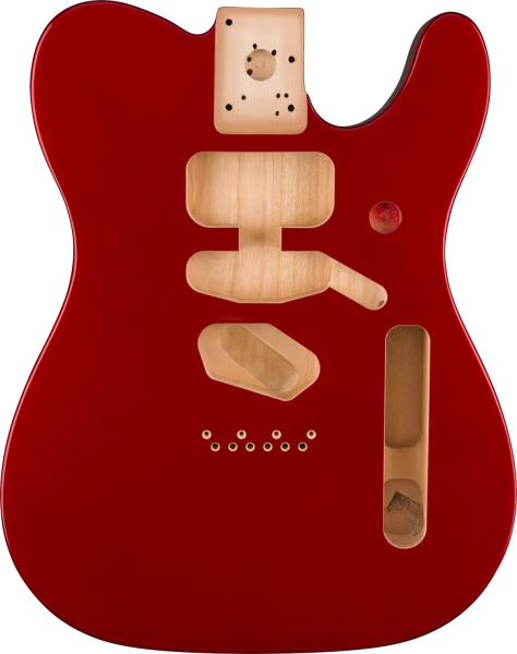Fender Deluxe Series Telecaster SSH Alder Body Modern Bridge Mount Candy Apple Red