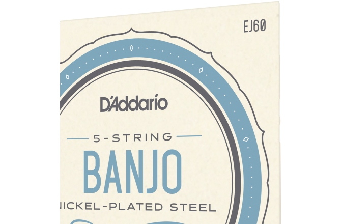 Corzi Banjo Daddario EJ60 5-String Nickel Light 9-20