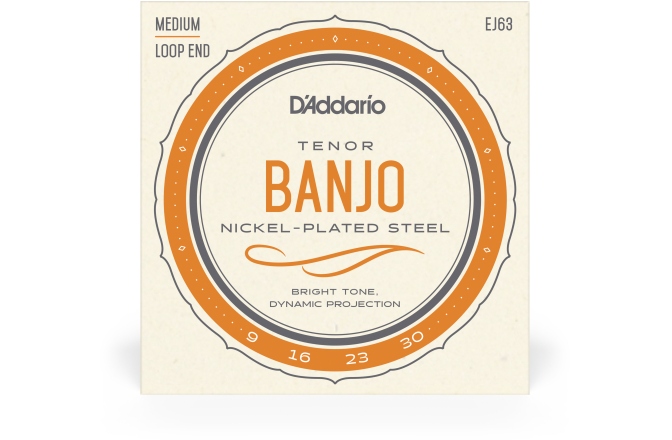 Corzi Banjo Daddario EJ63 Tenor 4 strins Nickel 9-30