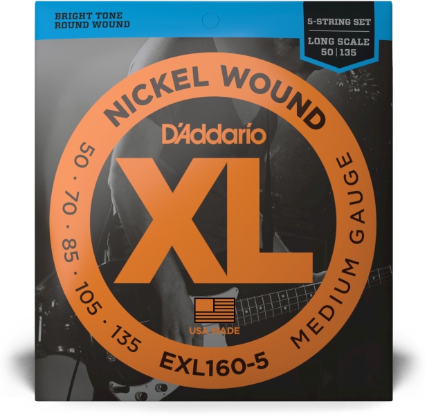 Daddario EXL160-5 Medium 50-135