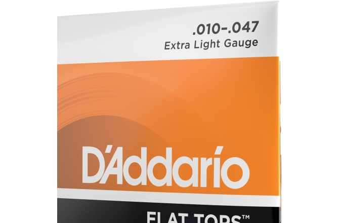 Corzi chitară acustică Daddario EFT15 Flat Tops PB Extra Light 10-47